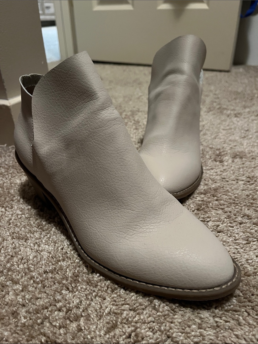 Cream booties